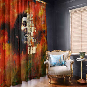 Reggae Legend Bob Window Curtain Retro Style