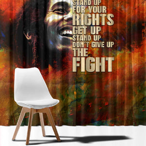 Reggae Legend Bob Window Curtain Retro Style