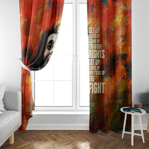 Reggae Legend Bob Window Curtain Retro Style