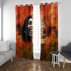 Reggae Legend Bob Window Curtain Retro Style