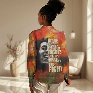 Reggae Legend Bob Women Casual Shirt Retro Style