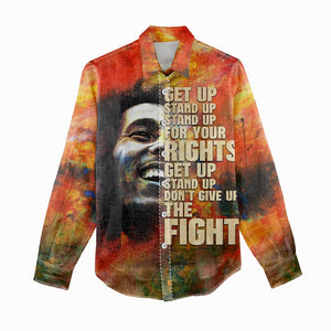 Reggae Legend Bob Women Casual Shirt Retro Style