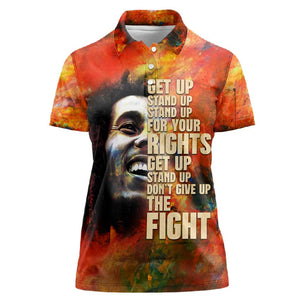 Reggae Legend Bob Women Polo Shirt Retro Style