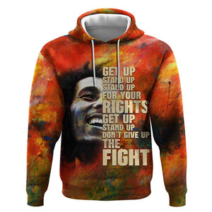 Reggae Legend Bob Zip Hoodie Retro Style