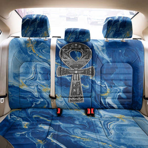 Ankh On Blue Back Car Seat Cover Pan African