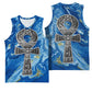 Ankh On Blue Basketball Jersey Pan African DT02