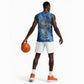 Ankh On Blue Basketball Jersey Pan African DT02