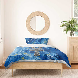 Ankh On Blue Bedding Set Pan African