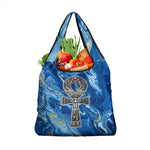 Ankh On Blue Grocery Bag Pan African