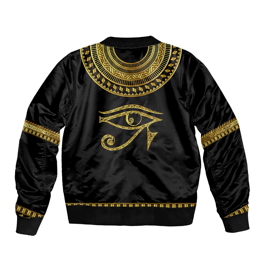 Eyes Of Horus Bomber Jacket Egyptian Art