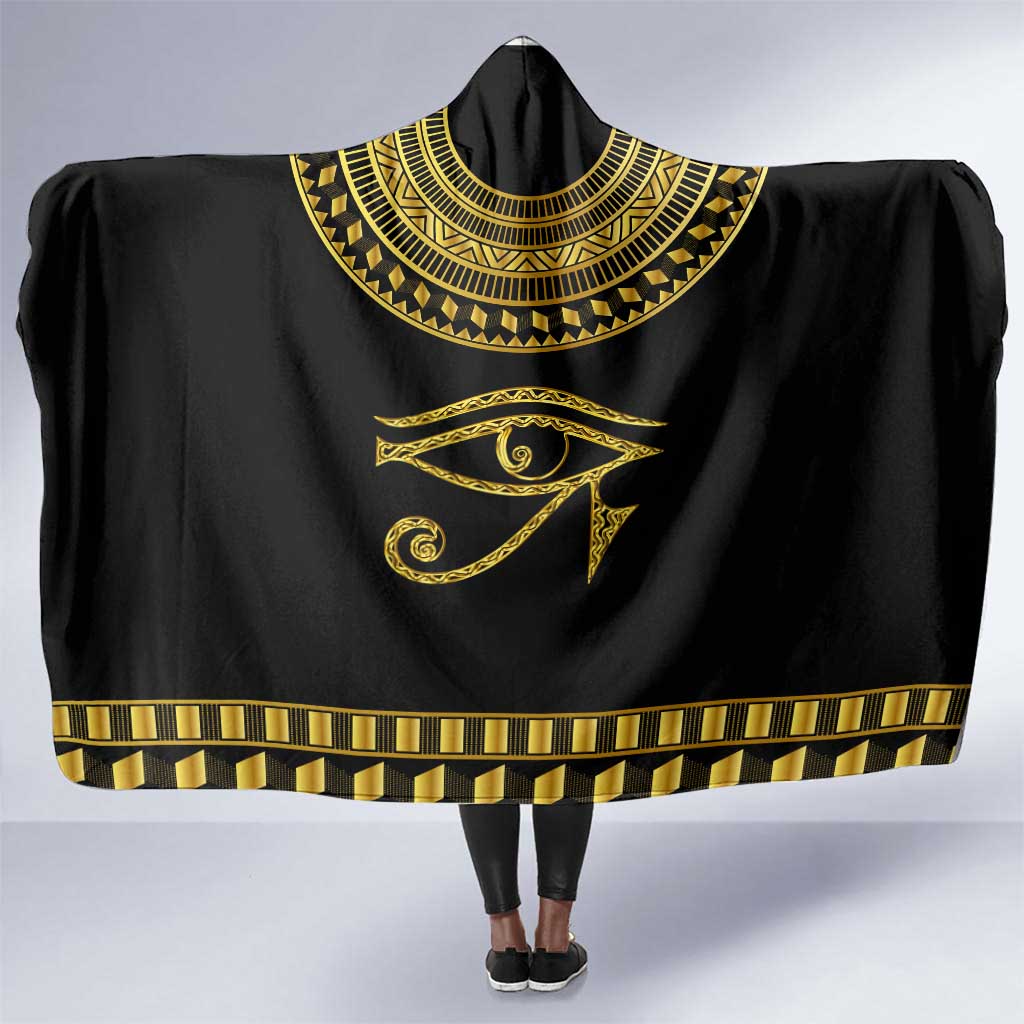 Eyes Of Horus Hooded Blanket Egyptian Art