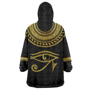 Eyes Of Horus KId Wearable Blanket Hoodie Egyptian Art