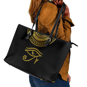 Eyes Of Horus Leather Tote Bag Egyptian Art