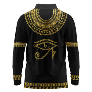 Eyes Of Horus Long Sleeve Polo Shirt Egyptian Art