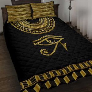 Eyes Of Horus Quilt Bed Set Egyptian Art