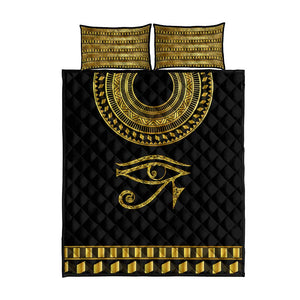 Eyes Of Horus Quilt Bed Set Egyptian Art