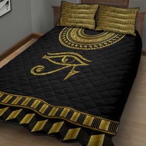 Eyes Of Horus Quilt Bed Set Egyptian Art