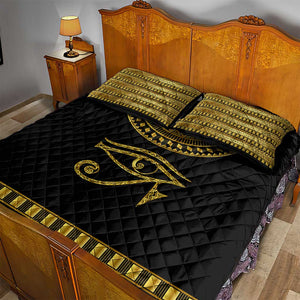 Eyes Of Horus Quilt Bed Set Egyptian Art