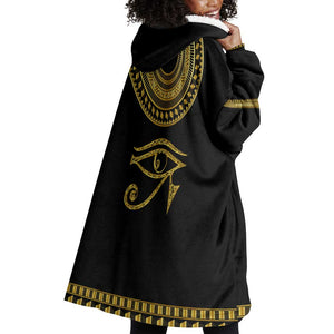 Eyes Of Horus Wearable Blanket Hoodie Egyptian Art