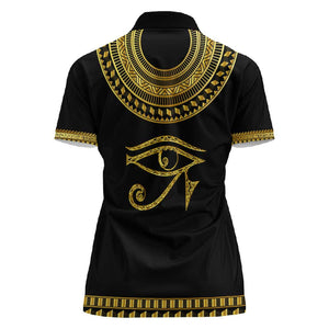 Eyes Of Horus Women Polo Shirt Egyptian Art