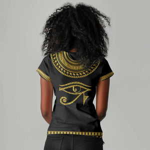 Eyes Of Horus Women V-Neck T-Shirt Egyptian Art