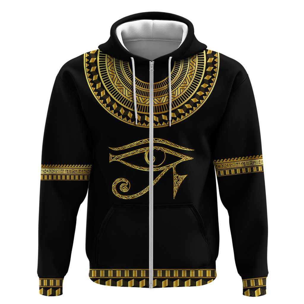 Eyes Of Horus Zip Hoodie Egyptian Art