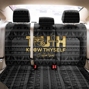 Personalized Truth Know Thyself Back Car Seat Cover Eye of Horus and Ankh