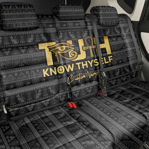 Personalized Truth Know Thyself Back Car Seat Cover Eye of Horus and Ankh