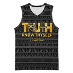 Personalized Truth Know Thyself Basketball Jersey Eye of Horus and Ankh DT02