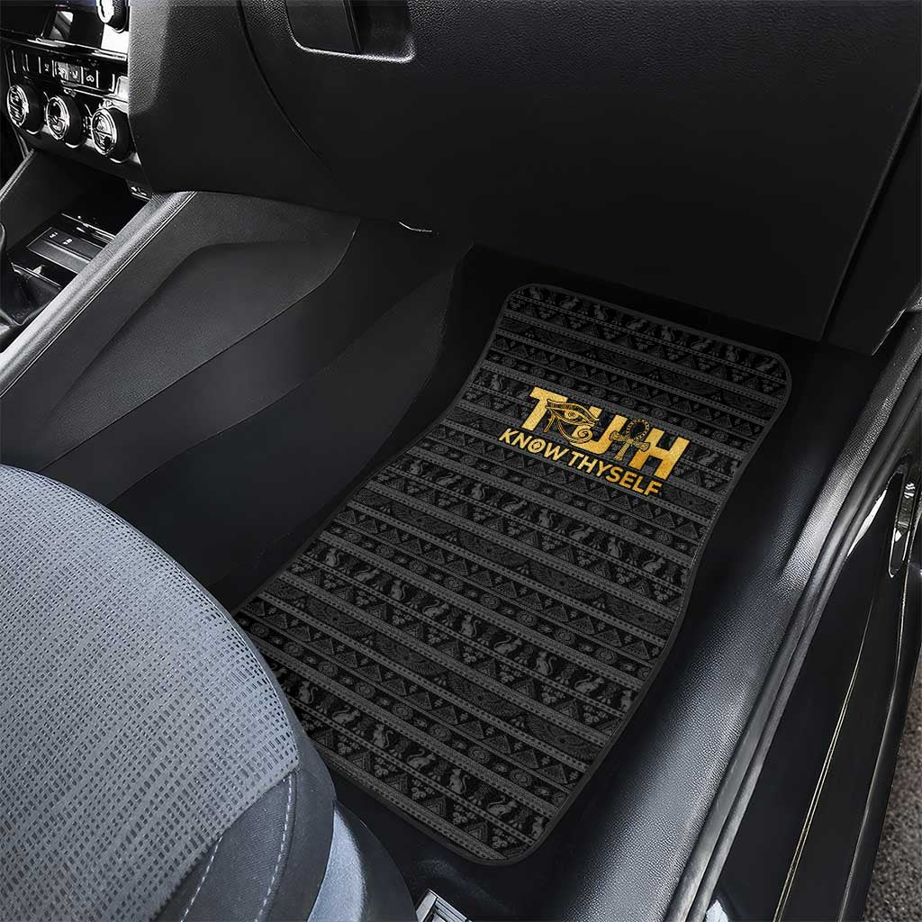 Personalized Truth Know Thyself Car Mats Eye of Horus and Ankh