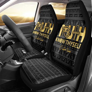 Personalized Truth Know Thyself Car Seat Cover Eye of Horus and Ankh