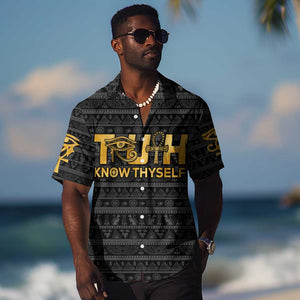 Personalized Truth Know Thyself Hawaiian Shirt Eye of Horus and Ankh