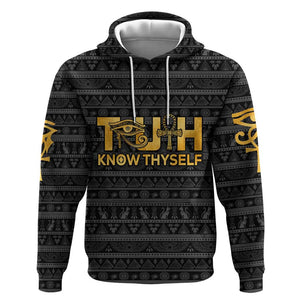 Personalized Truth Know Thyself Hoodie Eye of Horus and Ankh