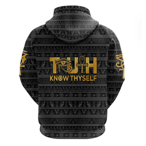 Personalized Truth Know Thyself Hoodie Eye of Horus and Ankh