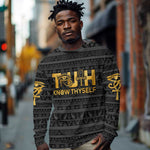 Personalized Truth Know Thyself Long Sleeve Shirt Eye of Horus and Ankh DT02