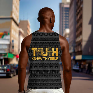 Personalized Truth Know Thyself Men Tank Top Eye of Horus and Ankh