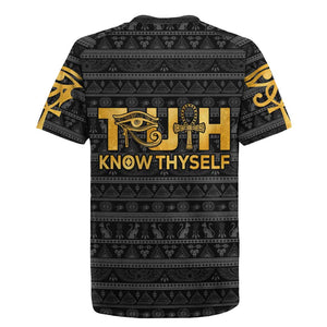 Personalized Truth Know Thyself Rugby Jersey Eye of Horus and Ankh