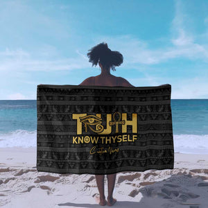 Personalized Truth Know Thyself Sarong Eye of Horus and Ankh