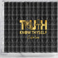 Personalized Truth Know Thyself Shower Curtain Eye of Horus and Ankh