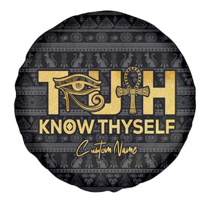 Personalized Truth Know Thyself Spare Tire Cover Eye of Horus and Ankh