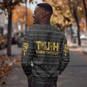 Personalized Truth Know Thyself Sweatshirt Eye of Horus and Ankh