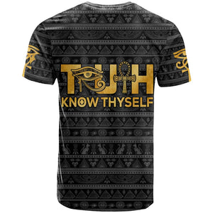 Personalized Truth Know Thyself T shirt Eye of Horus and Ankh