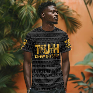 Personalized Truth Know Thyself T shirt Eye of Horus and Ankh