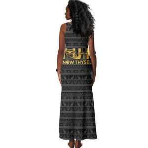 Personalized Truth Know Thyself Tank Maxi Dress Eye of Horus and Ankh