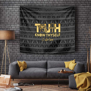 Personalized Truth Know Thyself Tapestry Eye of Horus and Ankh