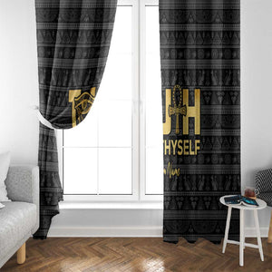 Personalized Truth Know Thyself Window Curtain Eye of Horus and Ankh