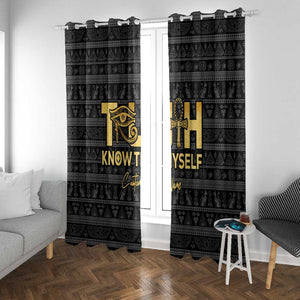 Personalized Truth Know Thyself Window Curtain Eye of Horus and Ankh