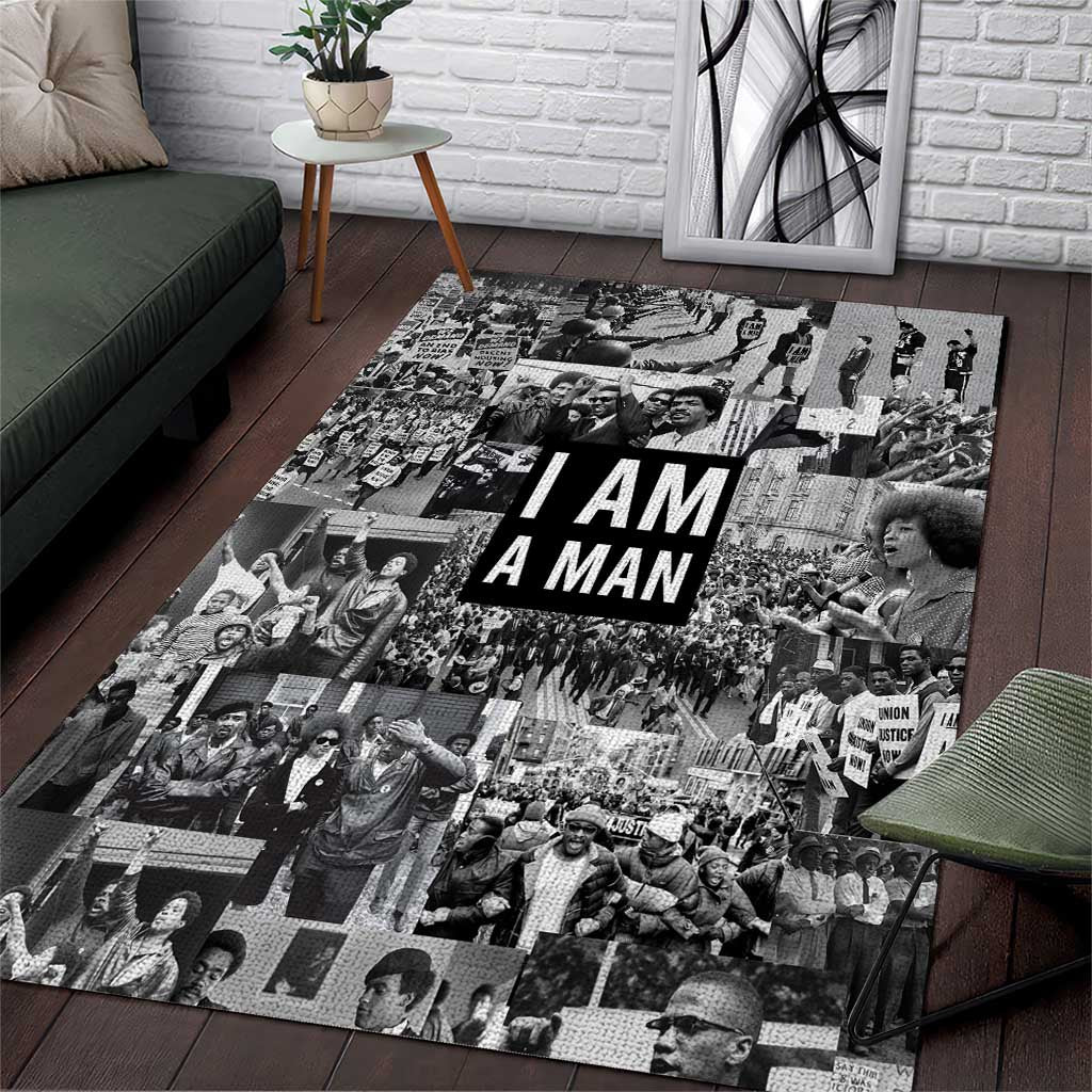 Black Power Area Rug African American Culture