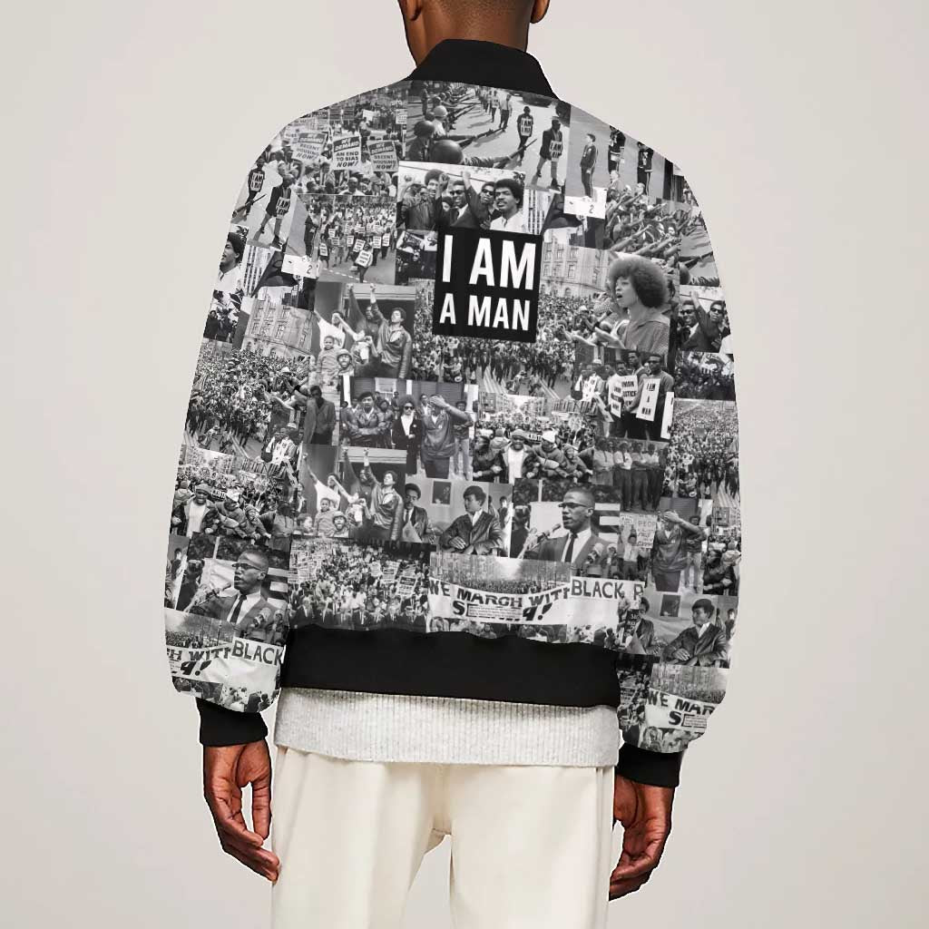 Black Power Bomber Jacket African American Culture