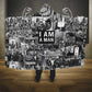 Black Power Hooded Blanket African American Culture